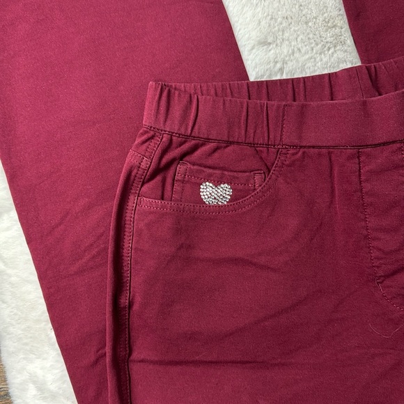 NWT dream jeannes Quaker factory burgundy, large - Picture 3 of 6